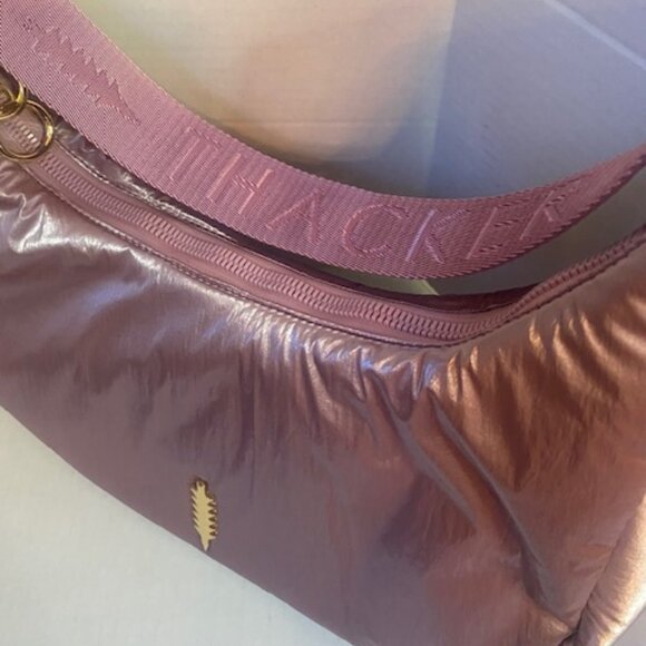 Thacker Zoe Hobo women's shoulder bag/purse, color rosewood/pink (NEW) - Picture 4 of 6